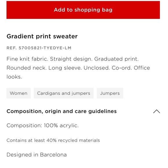 Mango Gradient Print Sweater - New With Tags - Picture 10 of 10